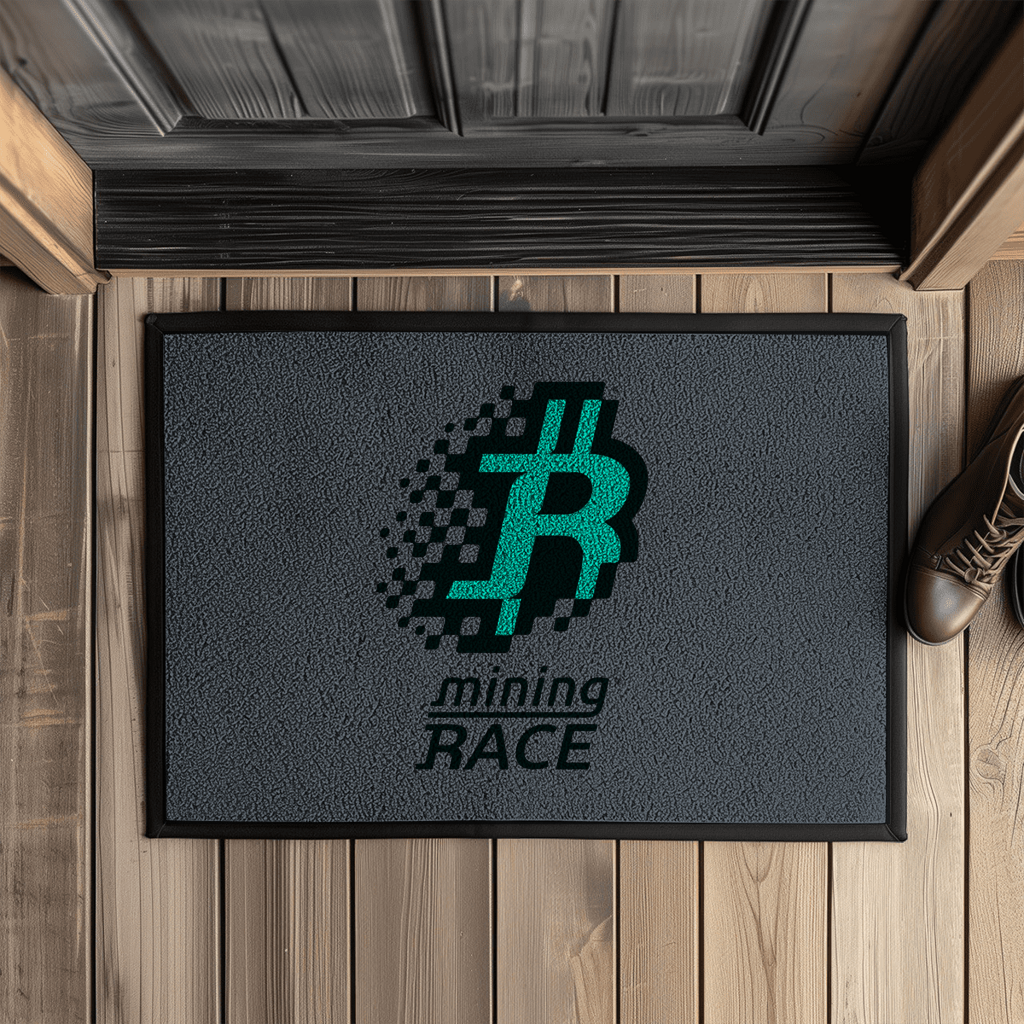 Fußmatte mit Gummirand Mining race
