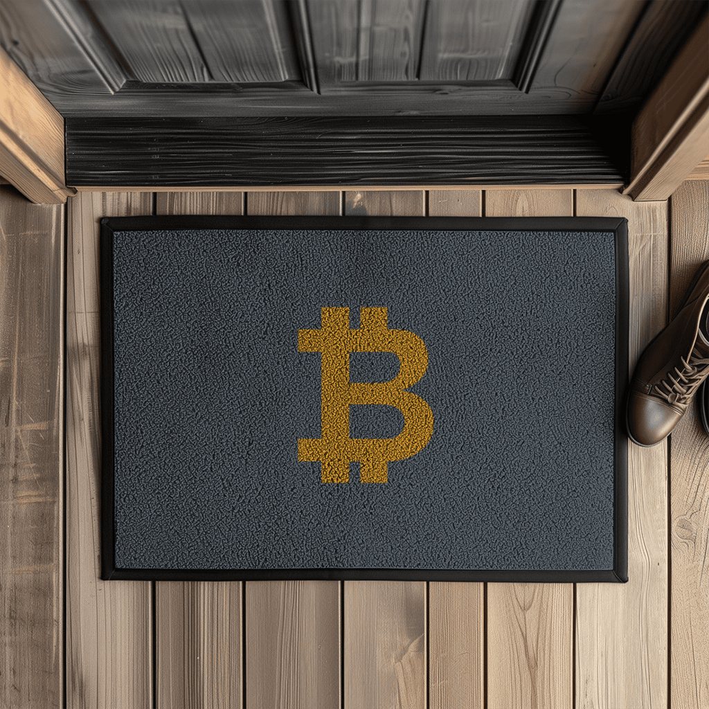 Fußmatte mit Gummirand Bitcoin