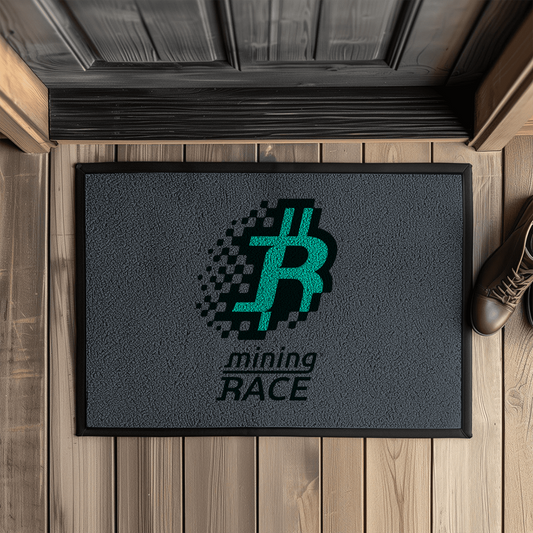 Fußmatte mit Gummirand Mining race