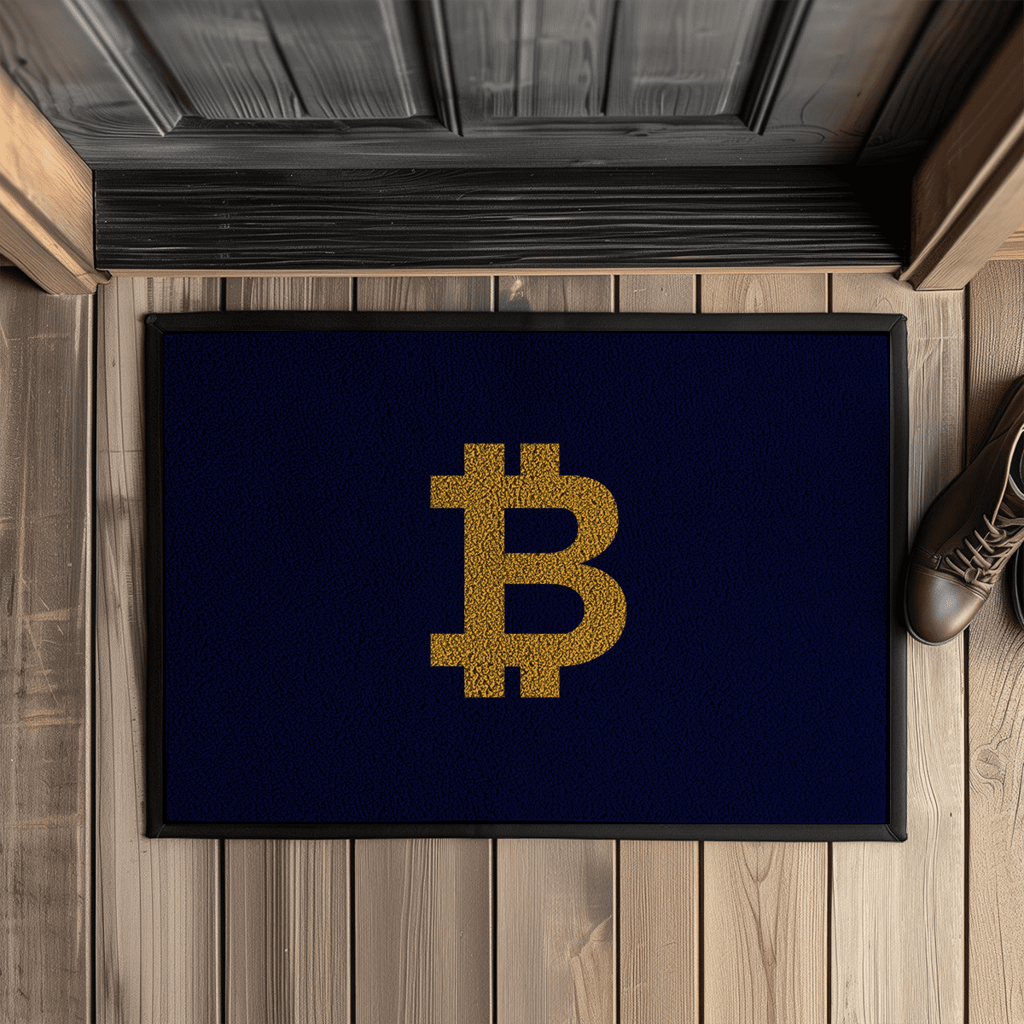 Fußmatte mit Gummirand Bitcoin