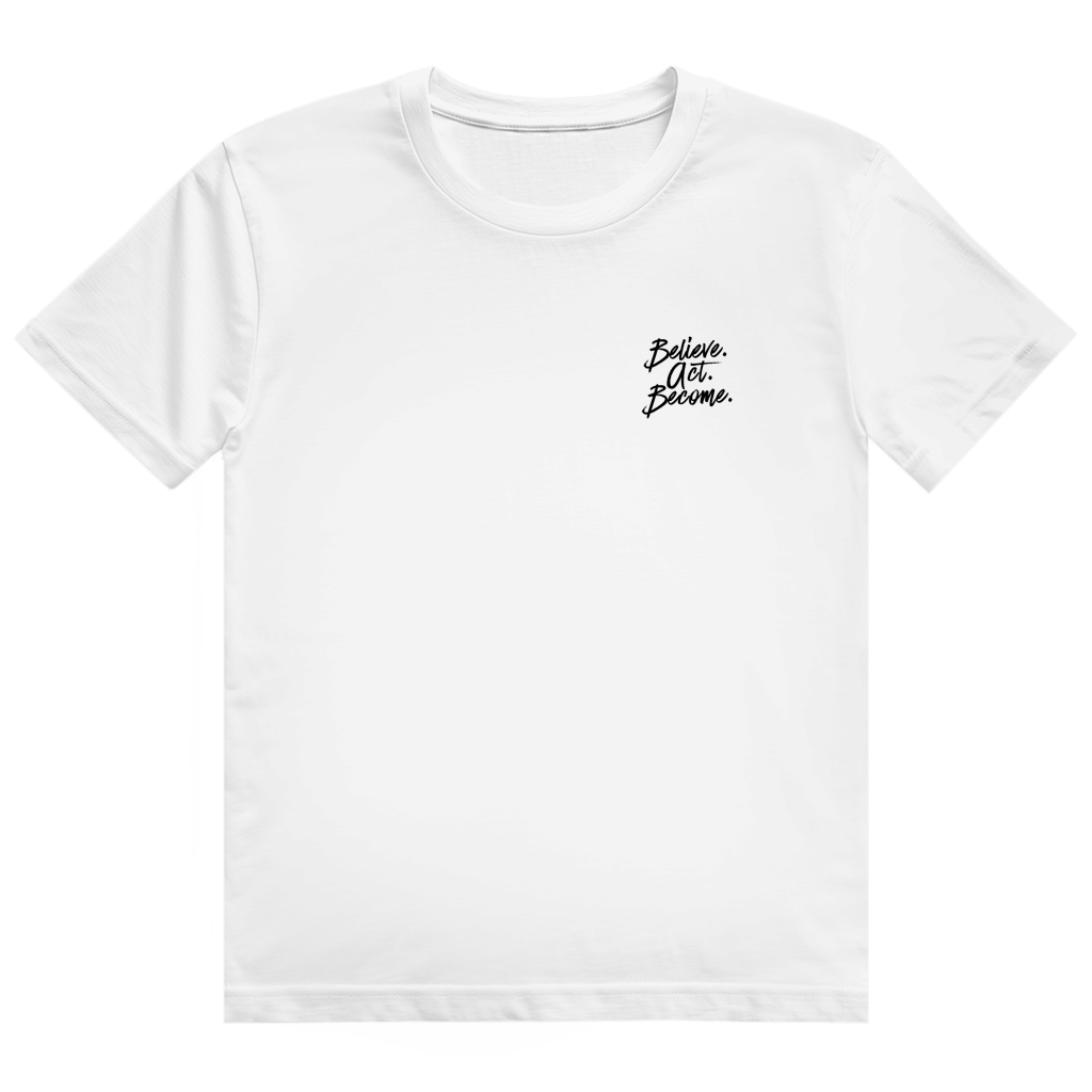 Cotton T-Shirt Believe. Act. Become